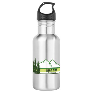 Granby Provincial Park Green Stripes 532 Ml Water Bottle