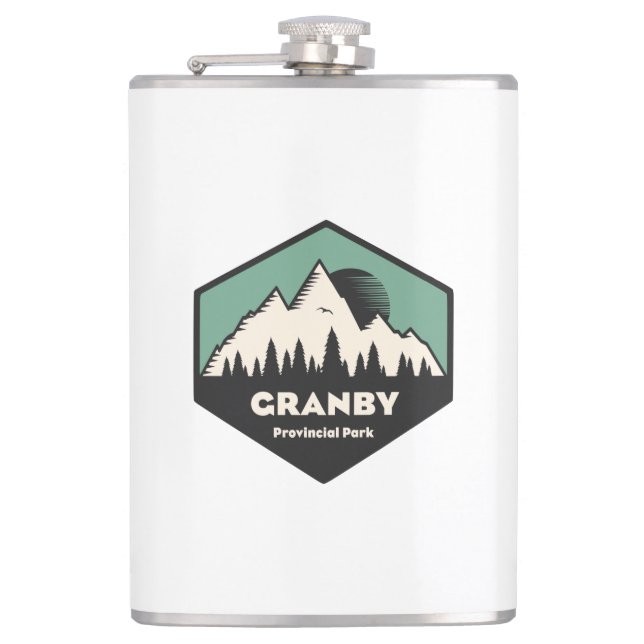 Granby Provincial Park Hip Flask (Front)