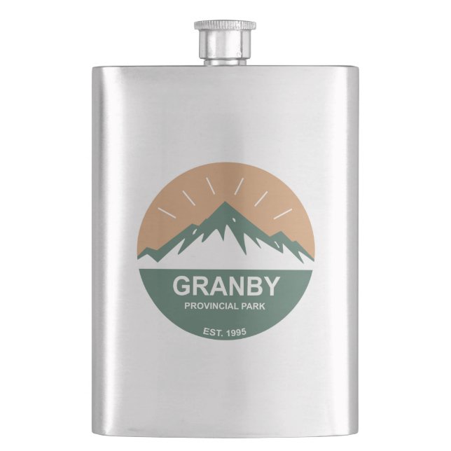 Granby Provincial Park Hip Flask (Front)
