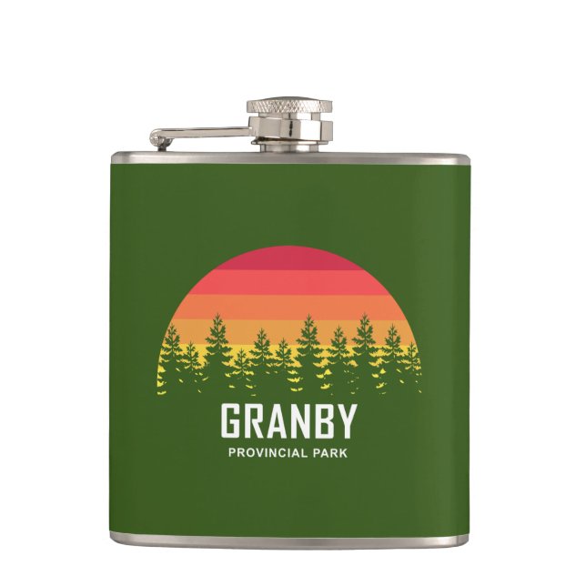 Granby Provincial Park Hip Flask (Front)