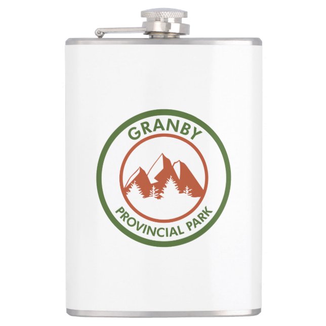 Granby Provincial Park Hip Flask (Front)