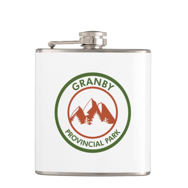 Granby Provincial Park Hip Flask (Front)