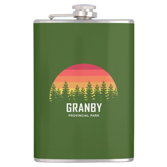 Granby Provincial Park Hip Flask (Front)