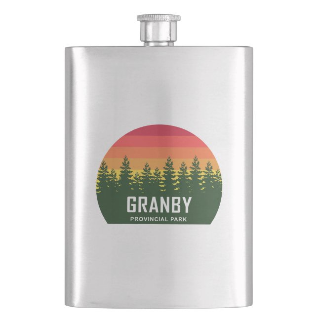 Granby Provincial Park Hip Flask (Front)