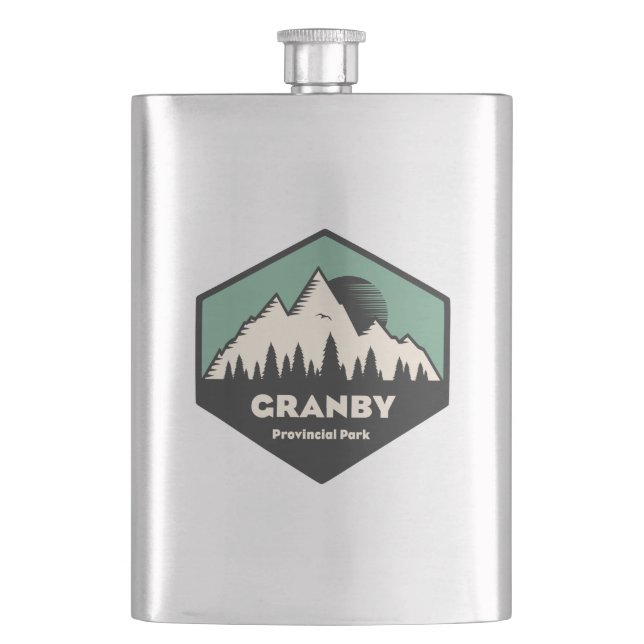 Granby Provincial Park Hip Flask (Front)