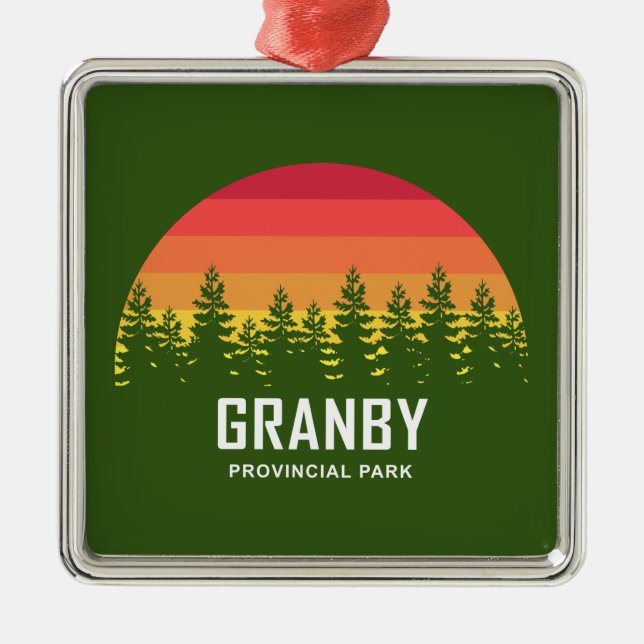 Granby Provincial Park Metal Ornament (Front)