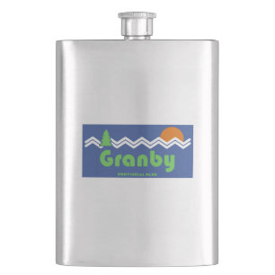 Granby Provincial Park Retro Hip Flask