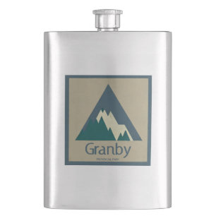 Granby Provincial Park Rustic Hip Flask