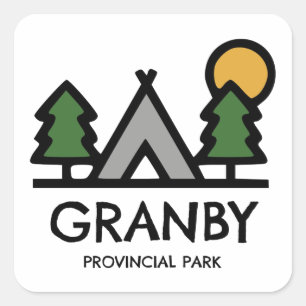 Granby Provincial Park Square Sticker