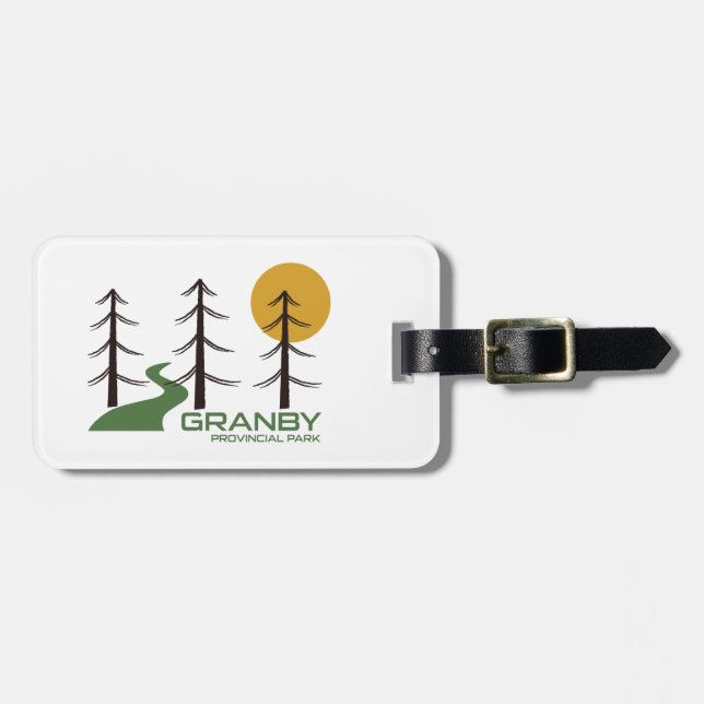 Granby Provincial Park Trail Luggage Tag (Front Horizontal)