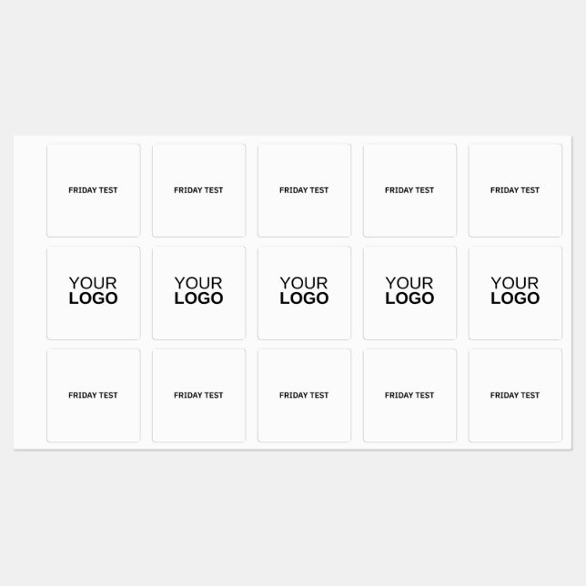 Grand adhésif Carré / Étiquette étanche (Feuille)