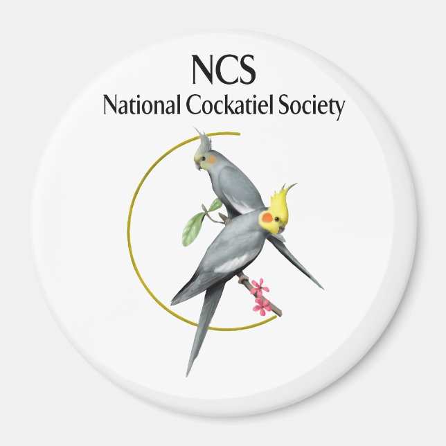 Grand aimant rond NCS 3 pouces (Devant)