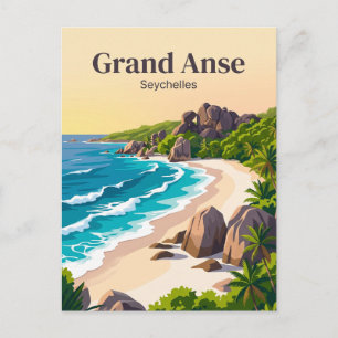 Grand Anse Seychelles Postcard