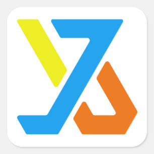 Grand autocollant carré 3 pouces