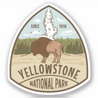 Grand autocollant en vinyle du parc national de Ye