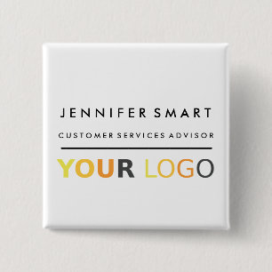 Grand Badge Personnalisé avec Logo pour les Employ