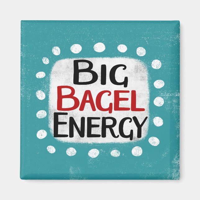 Grand Bagel Réfrigérateur d'énergie Magnet (Devant)