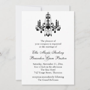 Grand Ballroom Faire-part de mariage 2 (blanc)