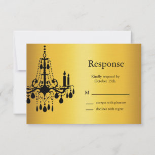 Grand Ballroom RSVP (gold and black) Card