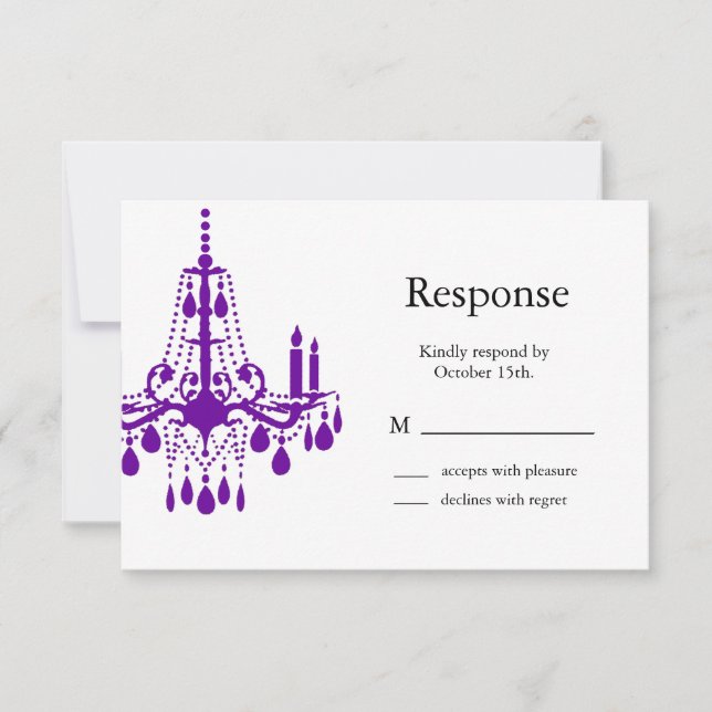 Grand Ballroom RSVP (purple) Card (Front)