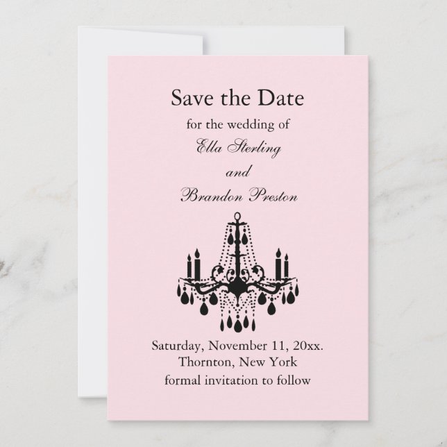 Grand Ballroom Save the Date (pink) (Front)