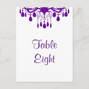 Grand Ballroom Table Number (purple) Postcard