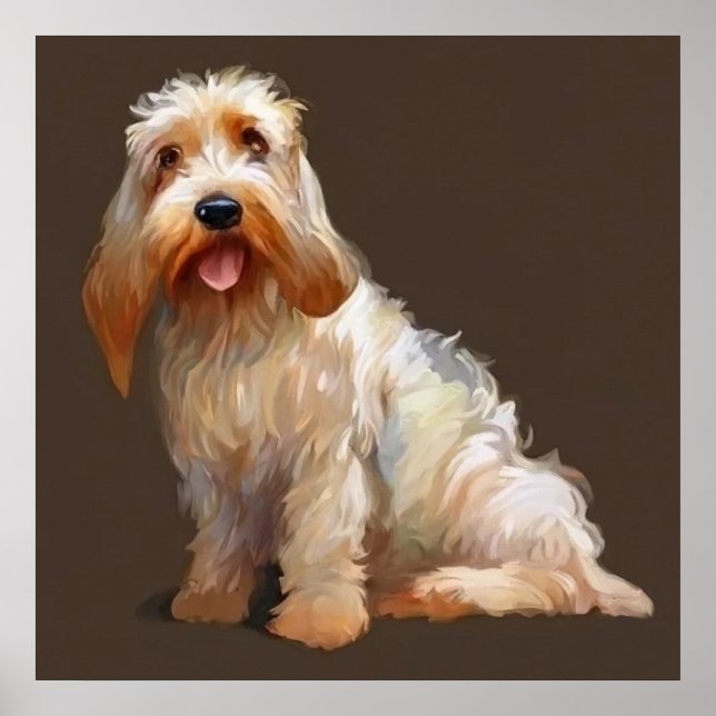 Grand Basset Griffon Vendeen - Dog Portrait Poster (Front)