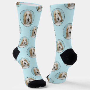 Grand Basset Griffon Vendeen GBGV Original Dog Art Socks