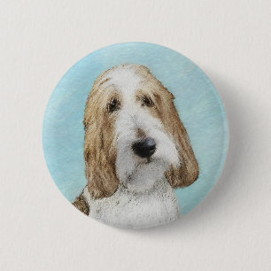 Grand Basset Griffon Vendeen - Original Dog Art 2 Inch Round Button