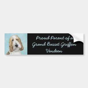 Grand Basset Griffon Vendeen - Original Dog Art Bumper Sticker
