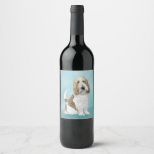 Grand Basset Griffon Vendeen - Original Dog Art Wine Label