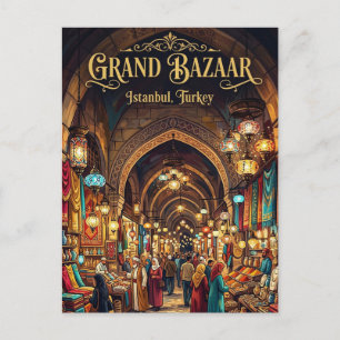 Grand Bazaar Turkey Postcard