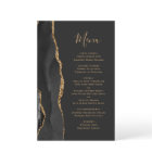 Grand Budget Black Gold Agate Dark Mariage Menu