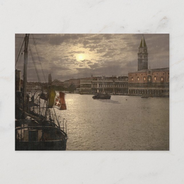 Grand Canal by Moonlight I, Venice, Italy Postcard (Front)