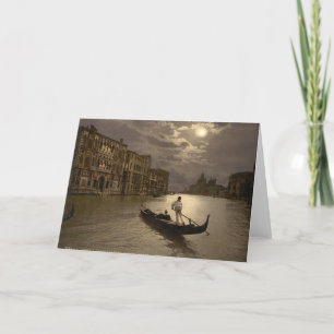 Grand Canal by Moonlight II, Venice, Italy Card