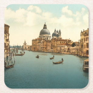 Grand Canal I, Venice, Italy Square Paper Coaster