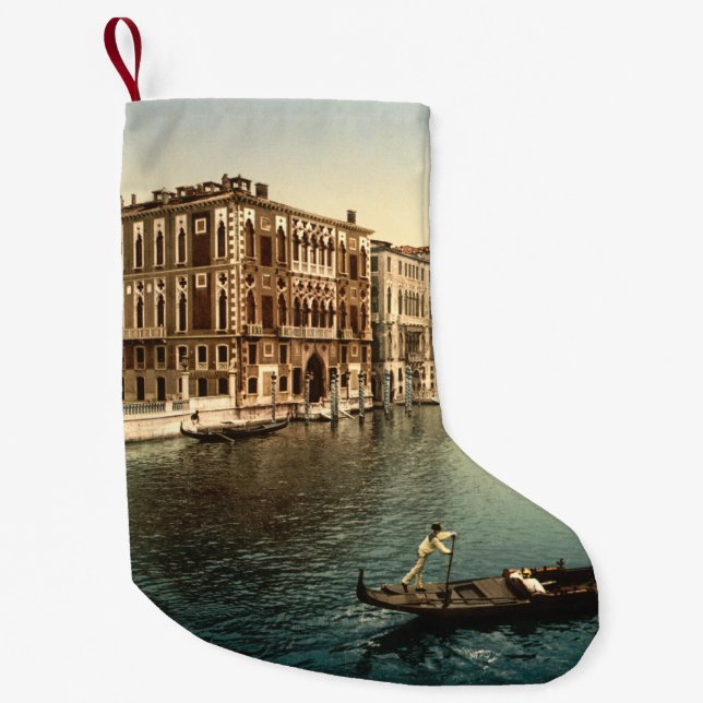 Grand Canal II, Venice, Italy Small Christmas Stocking (Front)
