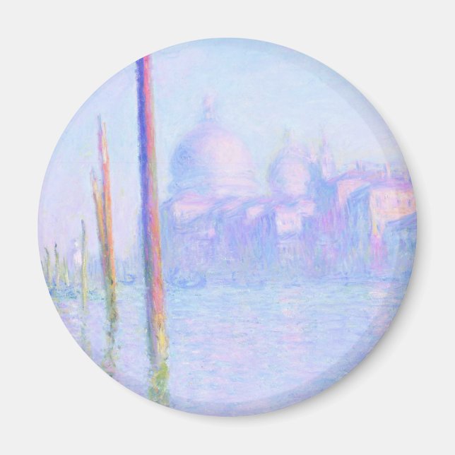 Grand Canal in Venice (by Claude Monet) Magnet (Front)