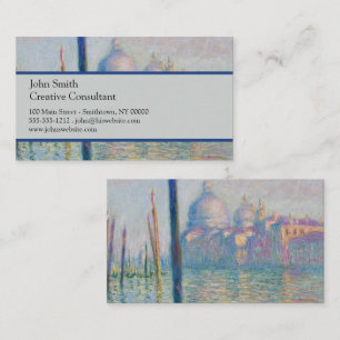 Grand Canal Monet Venice Italy Classic Painting Business Card