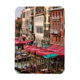 Grand Canal of Venice Italy with gondola boats Magnet