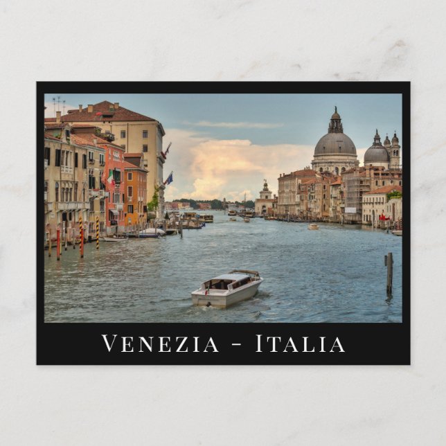 Grand Canal, Venezia Italia Venice Custom text Postcard (Front)