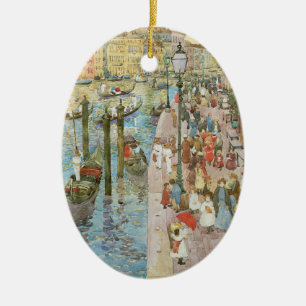 Grand Canal, Venice by Maurice Prendergast Ceramic Ornament