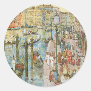 Grand Canal, Venice by Maurice Prendergast Classic Round Sticker