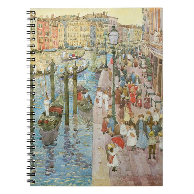 Grand Canal, Venice by Maurice Prendergast Notebook (Front)