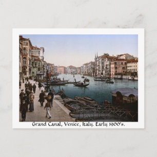 Grand Canal Venice c1900, vintage Italy  Postcard