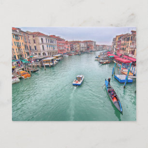 Grand Canal, Venice Italy Postcard