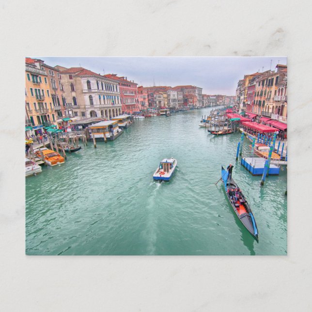 Grand Canal, Venise Italie Carte postale (Devant)