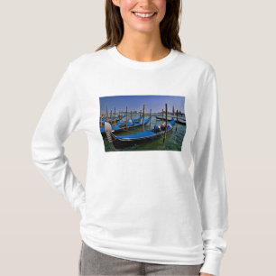 Grand Canal water with gondalo boats lined up T-Shirt