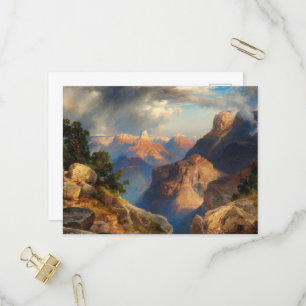 Grand Canyon, 1912 by Thomas Moran Invitation Postcard