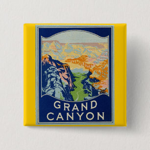 Grand Canyon 2 Inch Square Button